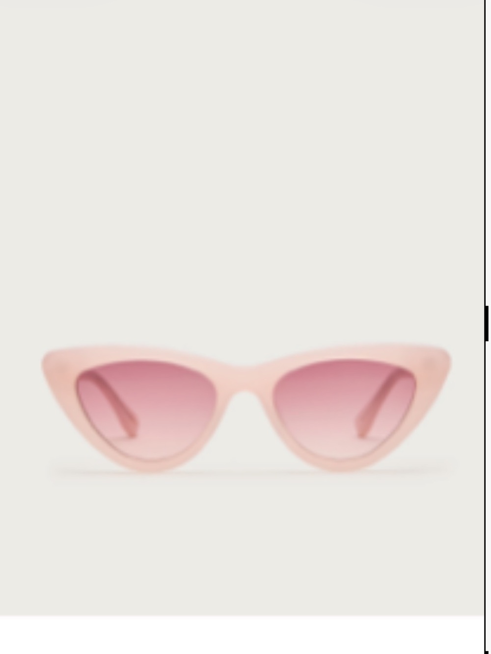 J. Crew Blush Pink Cat-Eye Sunglasses w case